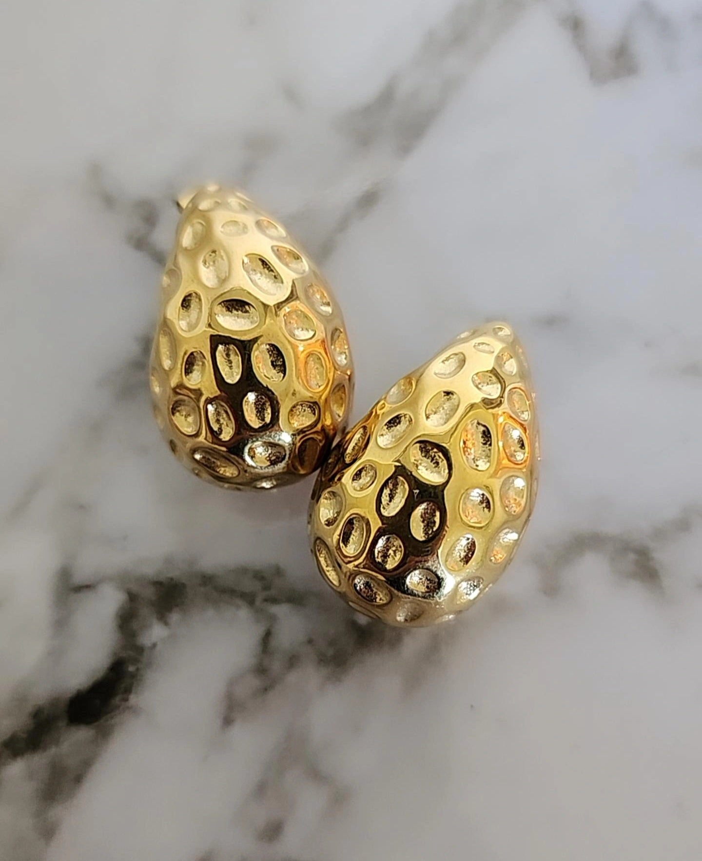 Oval Water Drop Shaped Earrings