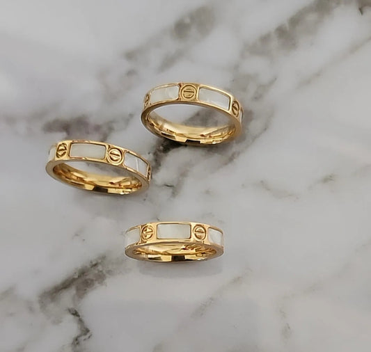 White Love Ring