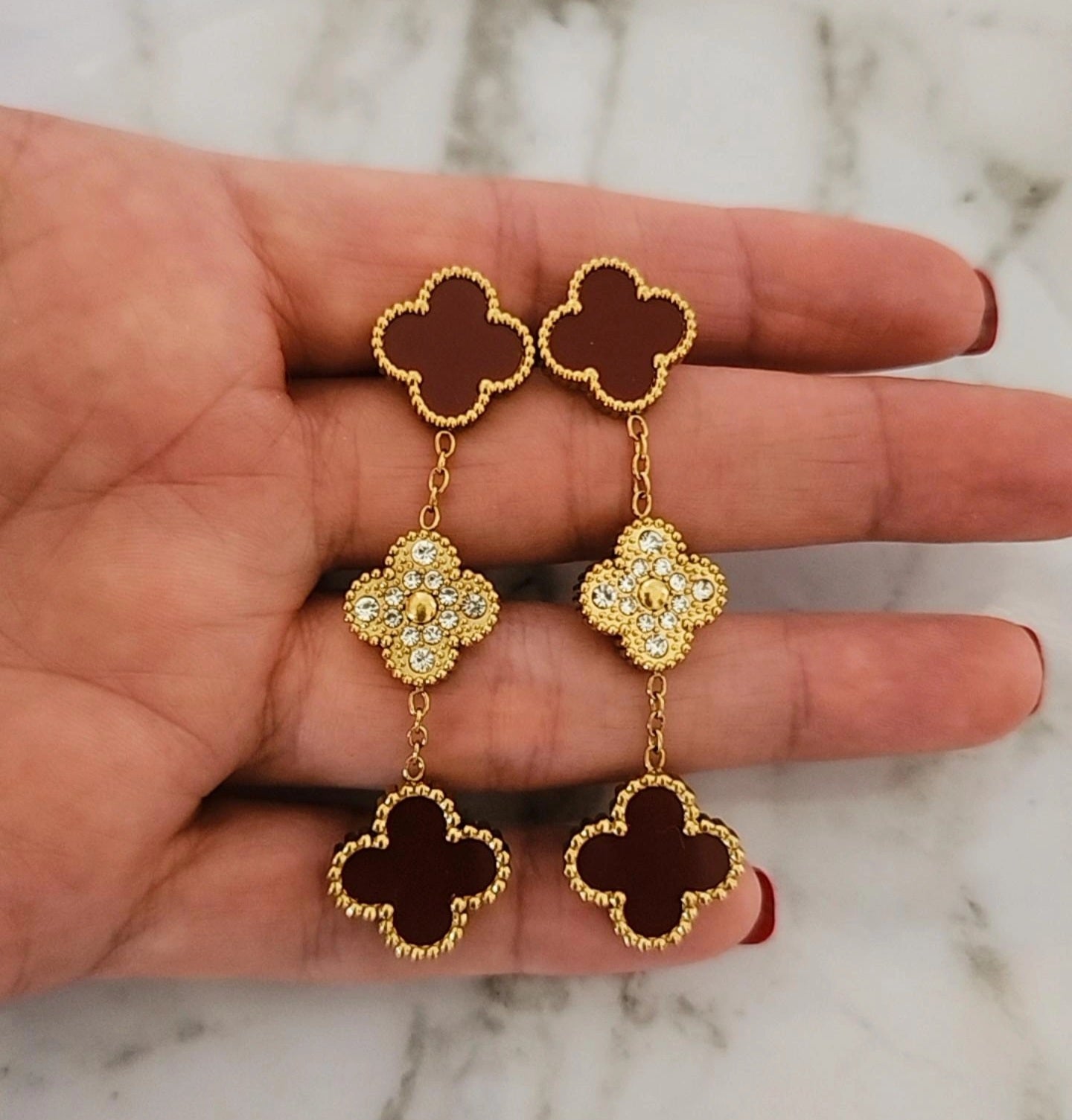 Clover Pendant Earrings