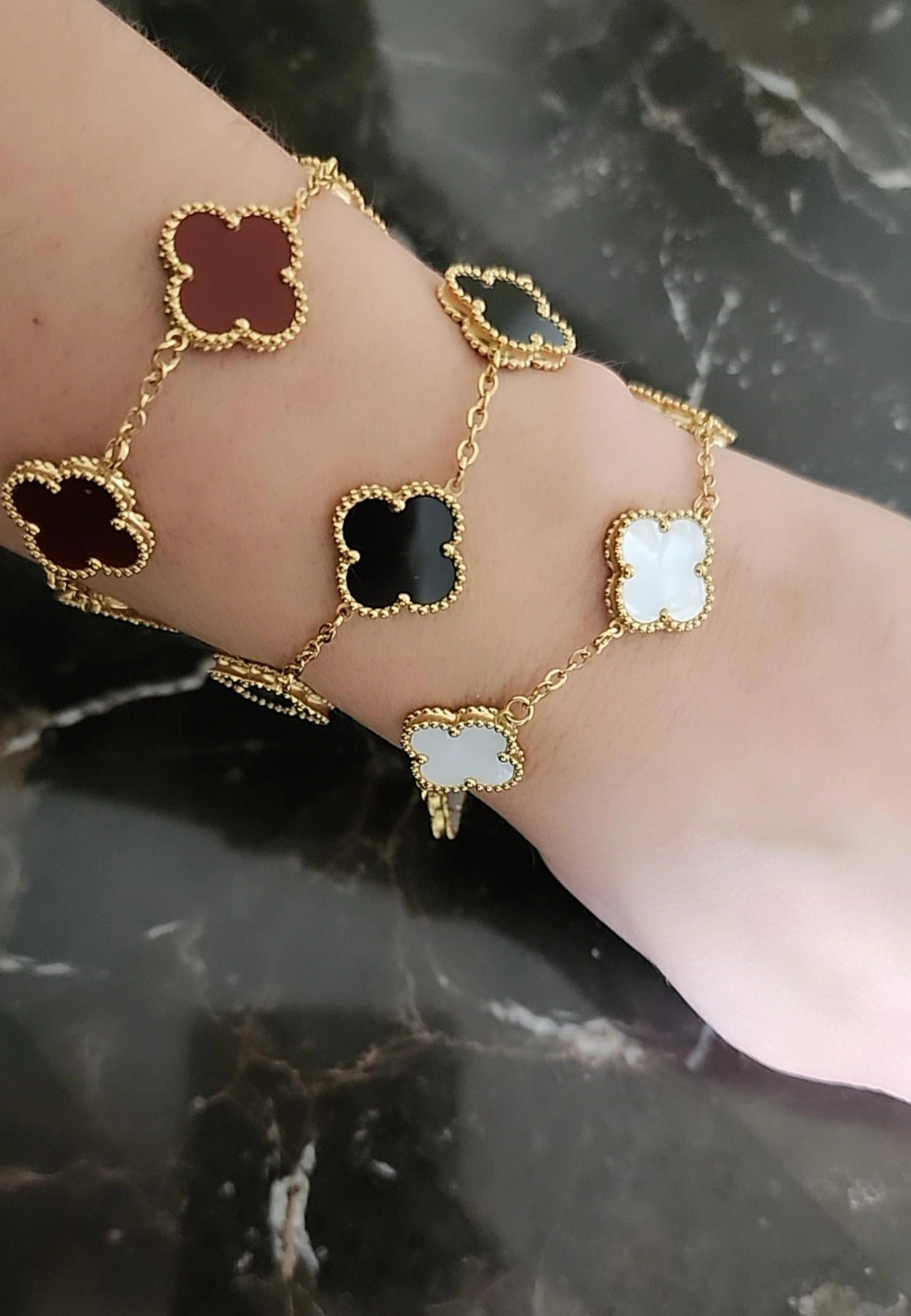 Clover Bracelet/ flower