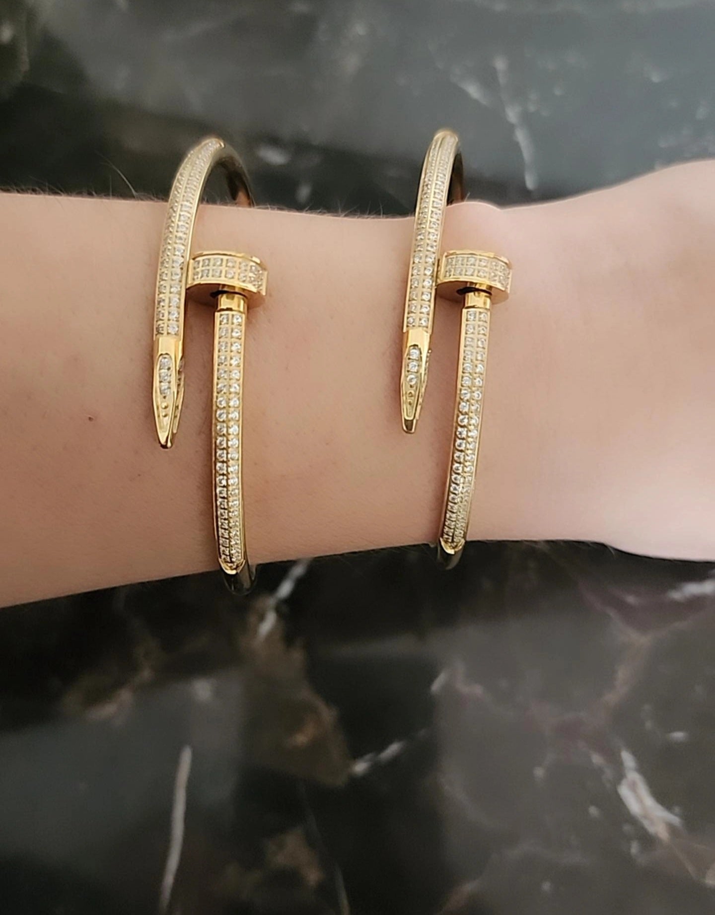 Nail Bracelet Full Stone