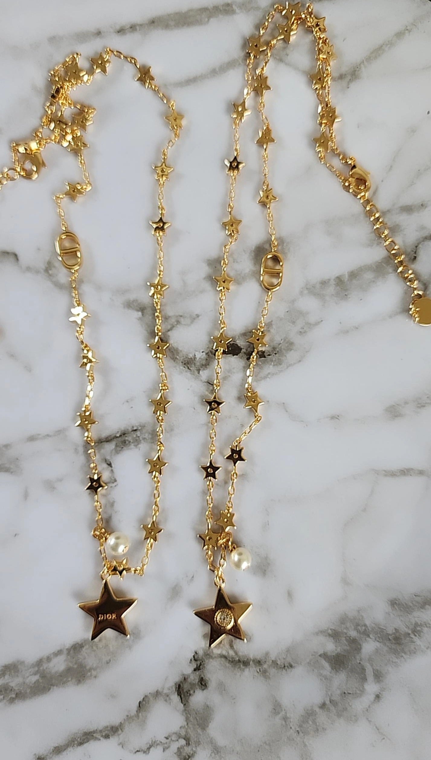 Star Necklace with Pearl