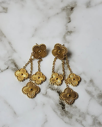 Clover Drop Earrings