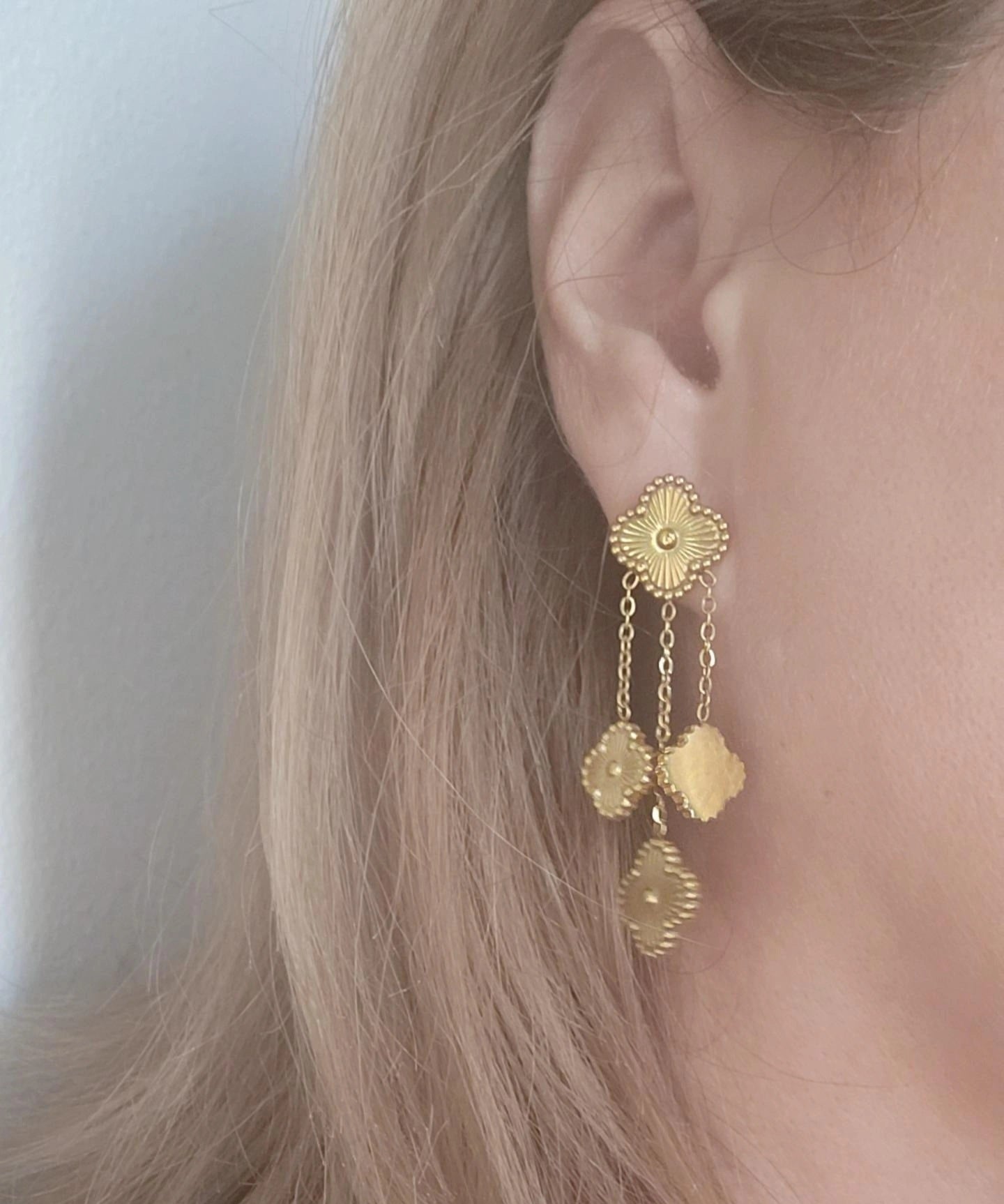 Clover Drop Earrings