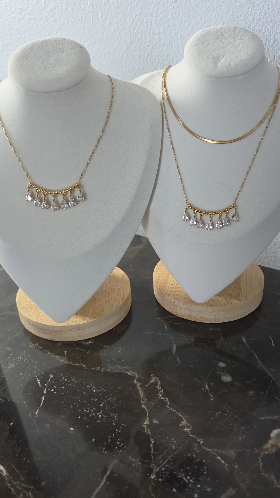 Golden Raindrops Necklace