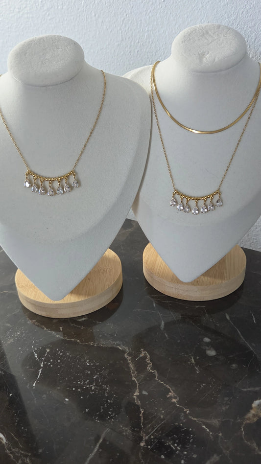 Golden Raindrops Necklace
