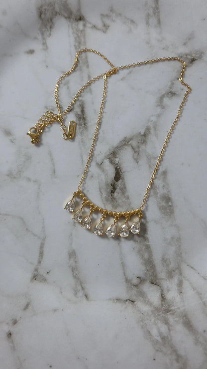 Golden Raindrops Necklace
