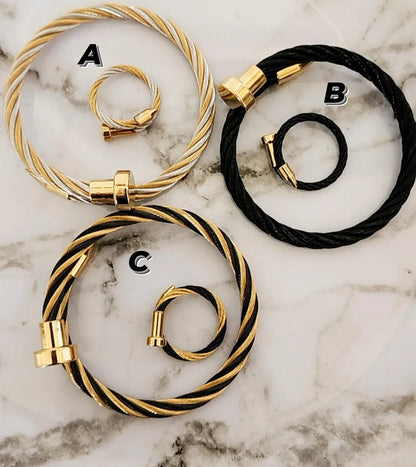 Braided Nail/ Bracelet and Ring