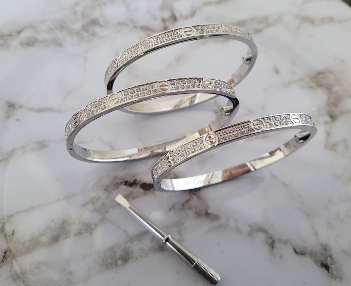 full stone Love Bracelet 5mm